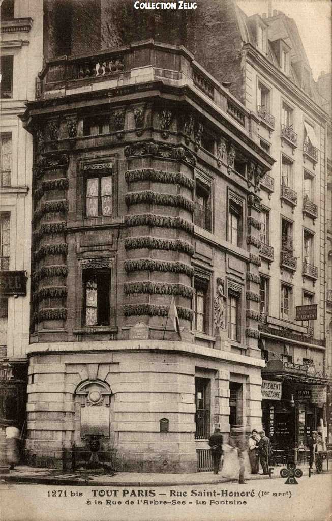 1271 bis - Rue St-Honoré à la Rue de l'Arbre-Sec - La Fontaine