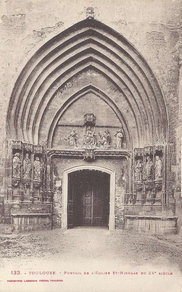 133 - Portail de l'Eglise St-Nicolas XV° siècle