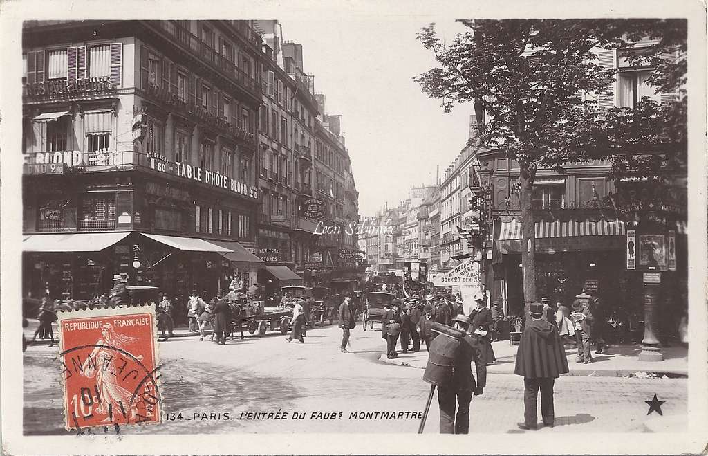 134 - L'Entrée du Faubourg Montmartre