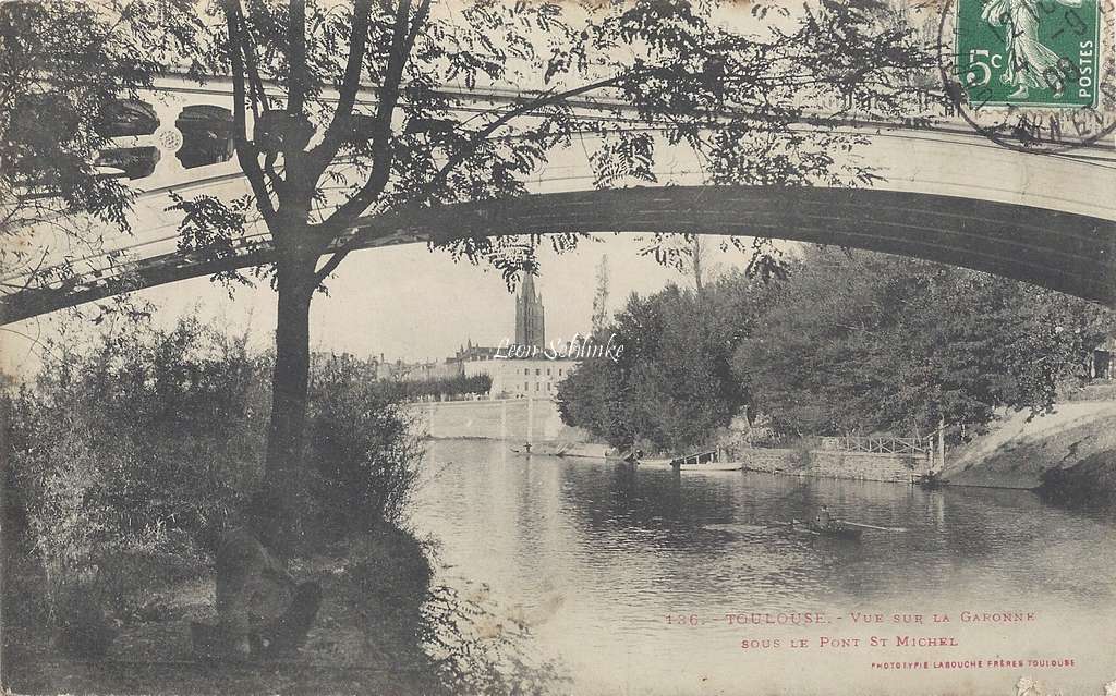 136 - Vue sur lea garonne sous le Pont St-Michel