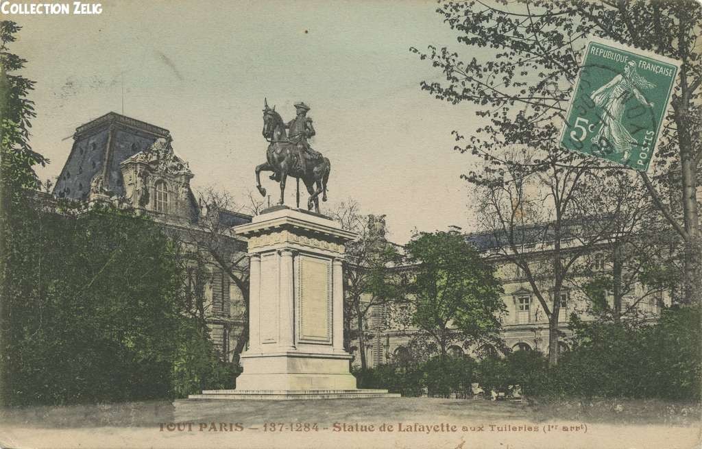 137-1284 - Statue de Lafayette aux Tuileries