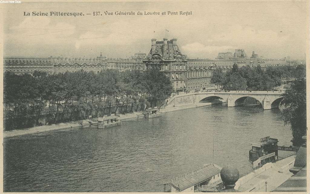 137 - Vue générale du Louvre et Pont-Royal