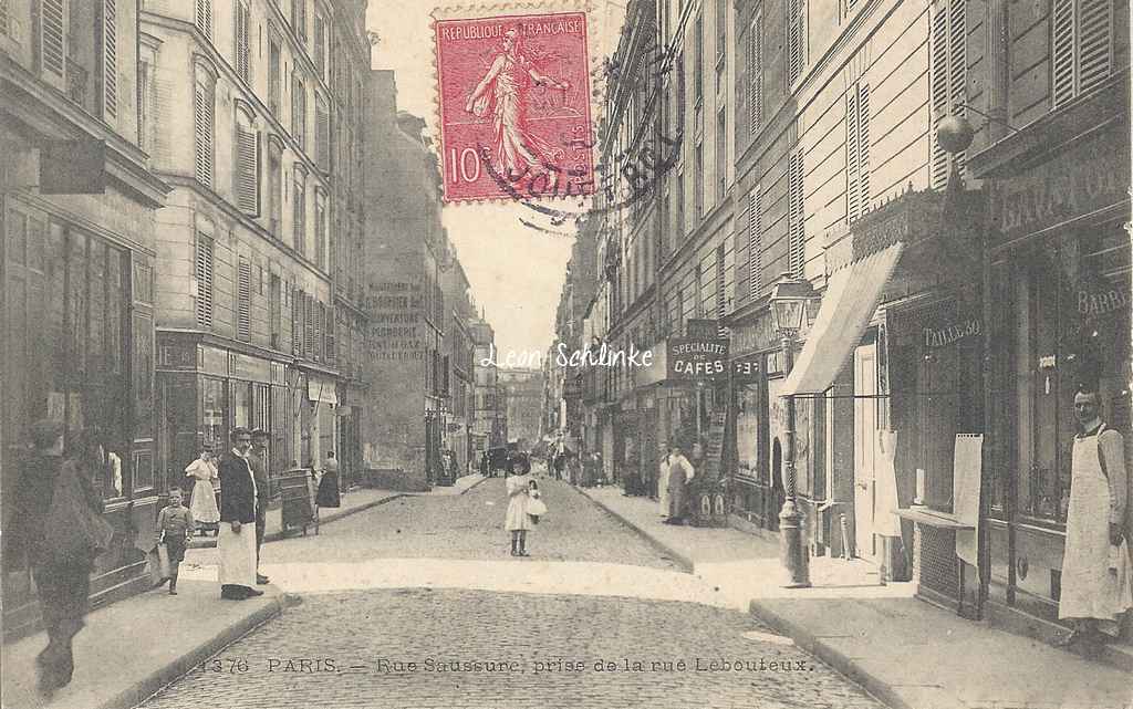 1376 - Rue Saussure prise de la rue Lebouteux