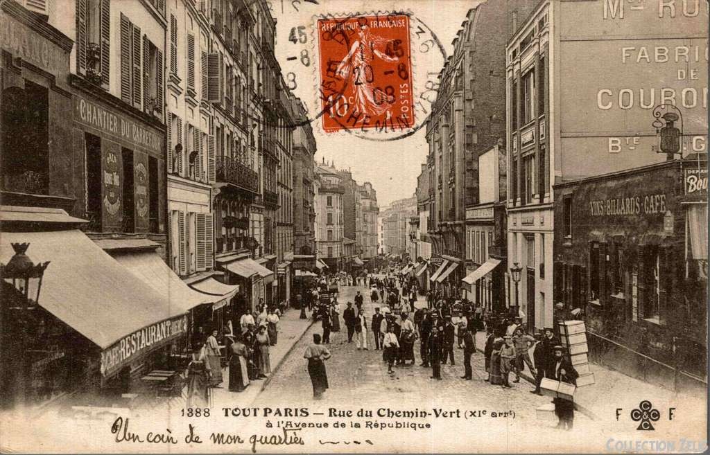 1388 - Rue du Chemin-Vert à l'Avenue de la République