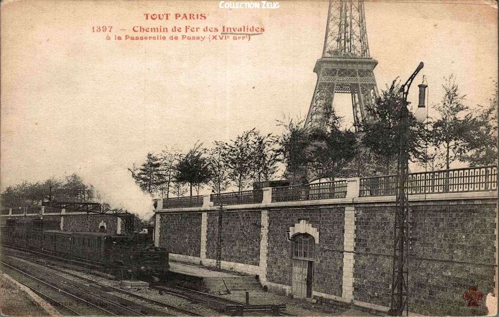 1397 - Chemin de Fer des Invalides  à la Passerelle de Passy