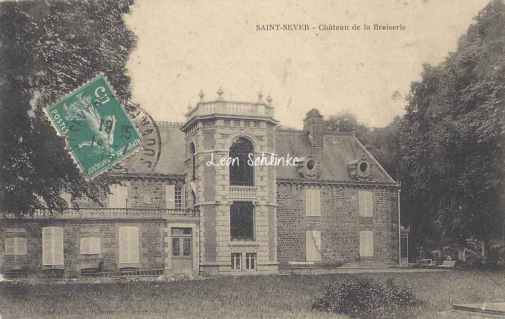 14-Saint-Sever-Calvados - Château de la Braiserie (Ss edit)