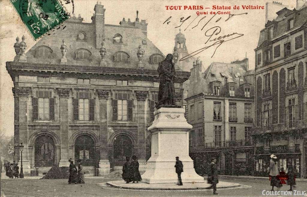 1465 - Statue de Voltaire - Quai de Conti