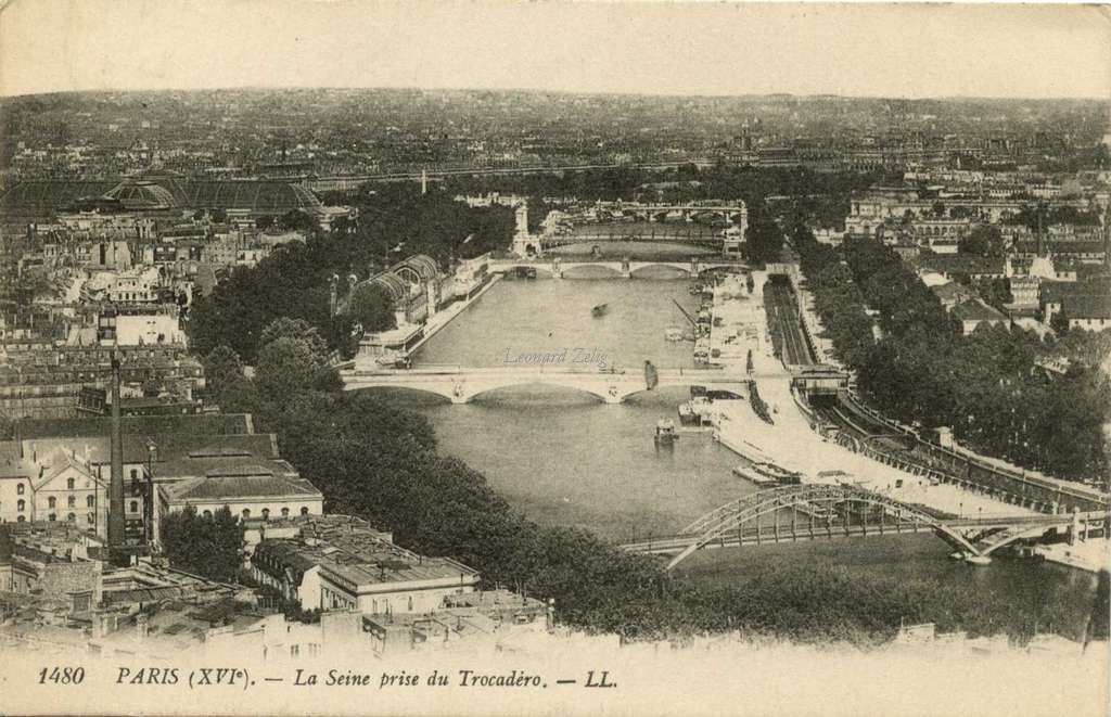 1480 - PARIS - La Seine prise du Trocadéro