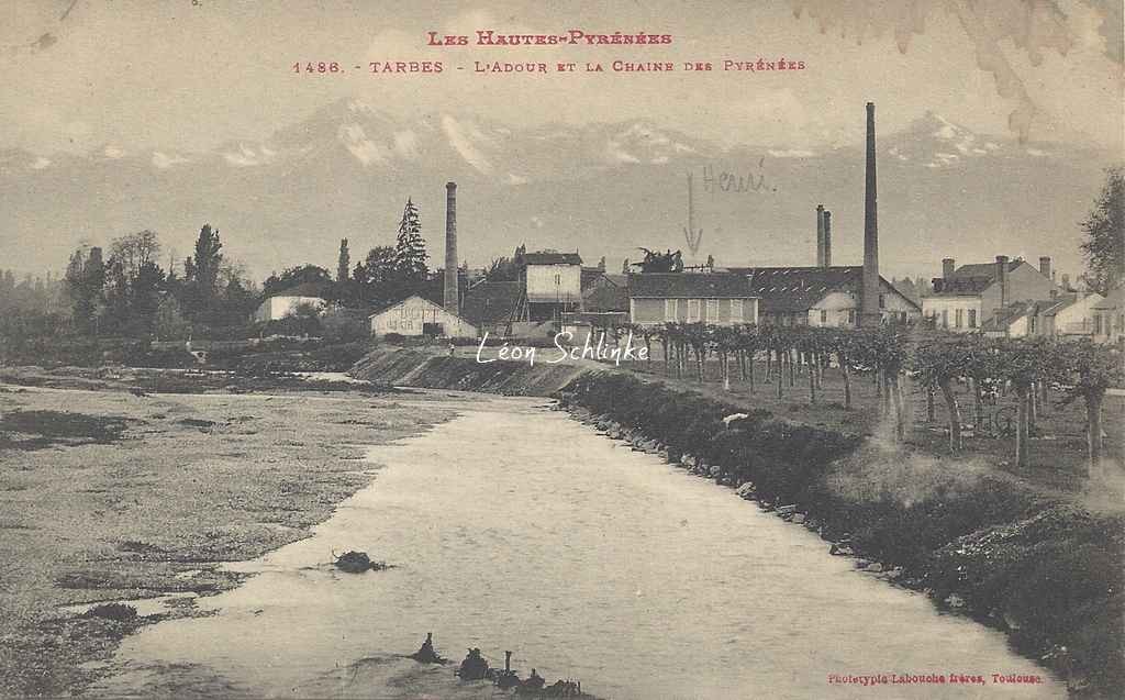 1486 - L'Adour et la Chaîne des Pyrénées