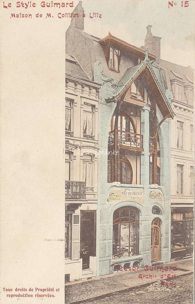 15 - Style Guimard - Maison de Mr Coilliot à Lille