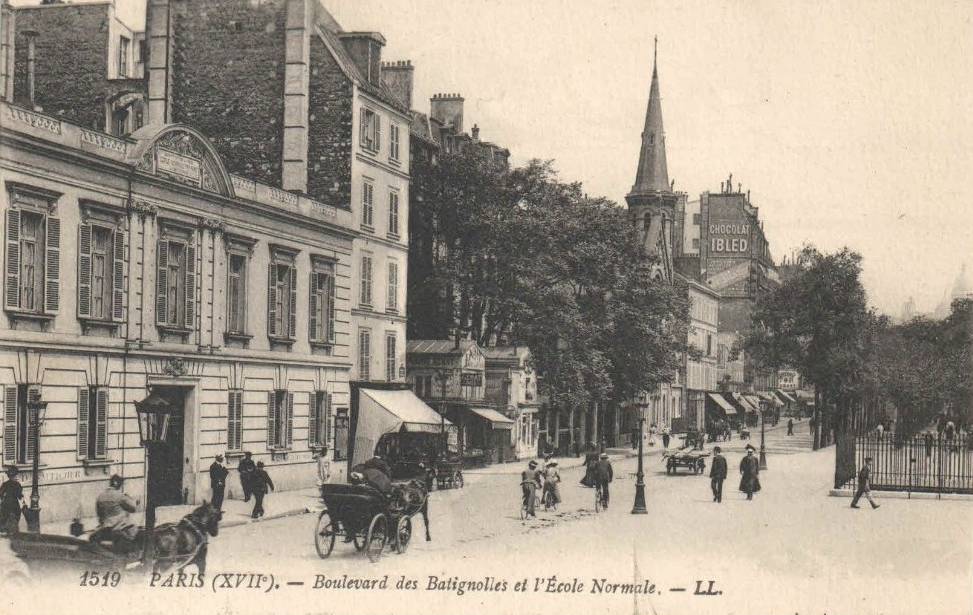 1519 - PARIS - Boulevard des Batignolles et l'Ecole Normale