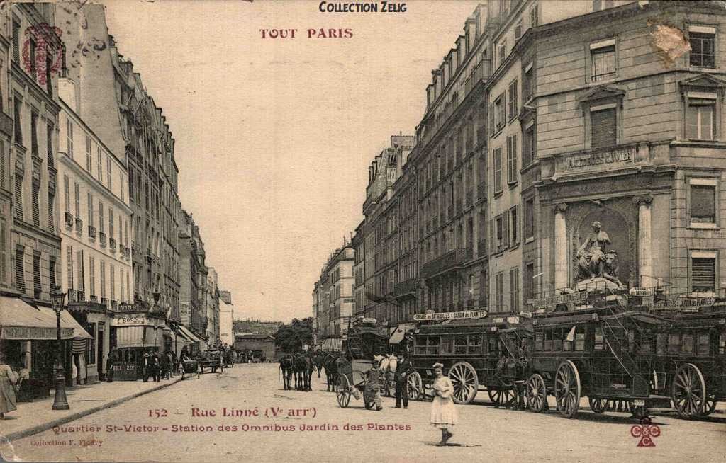 152 - Rue Linné, Quartier St-Victor - Station des Omnibus Jardin des Plantes