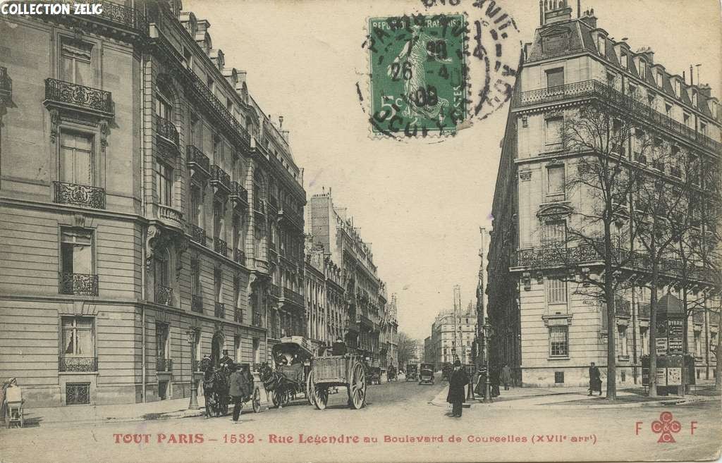 1532 - Rue Legendre au Boulevard de Courcelles