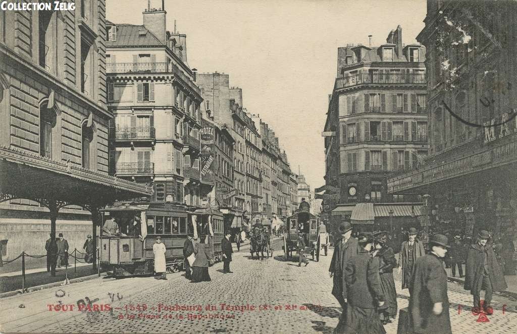 1549 - Faubourg du Temple à la Place de la République