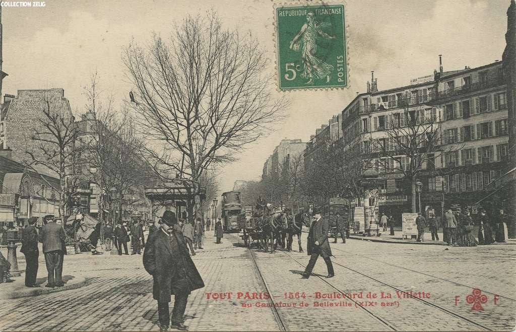 1564 - Boulevard de la Villette au Carrefour de Belleville