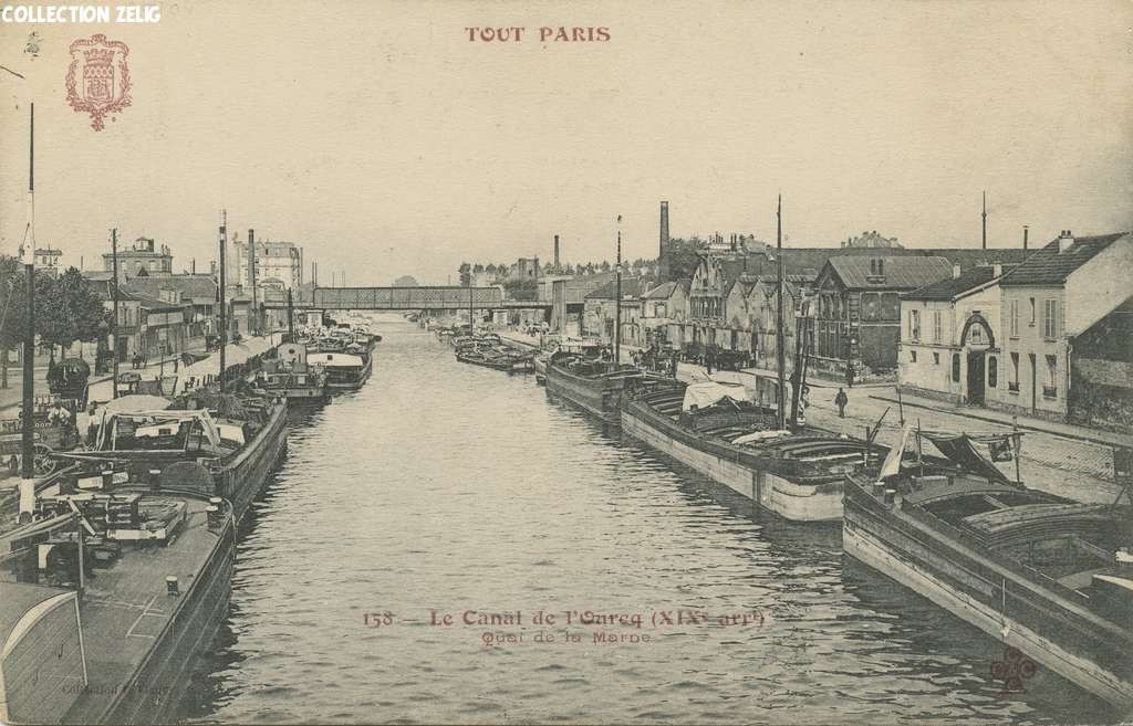 158 - Le Canal de l'Ourcq - Quai de la Marne