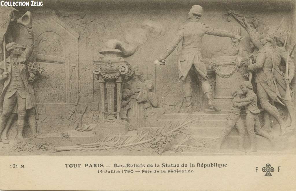 161 M - Bas-Reliefs de la Statue de la République