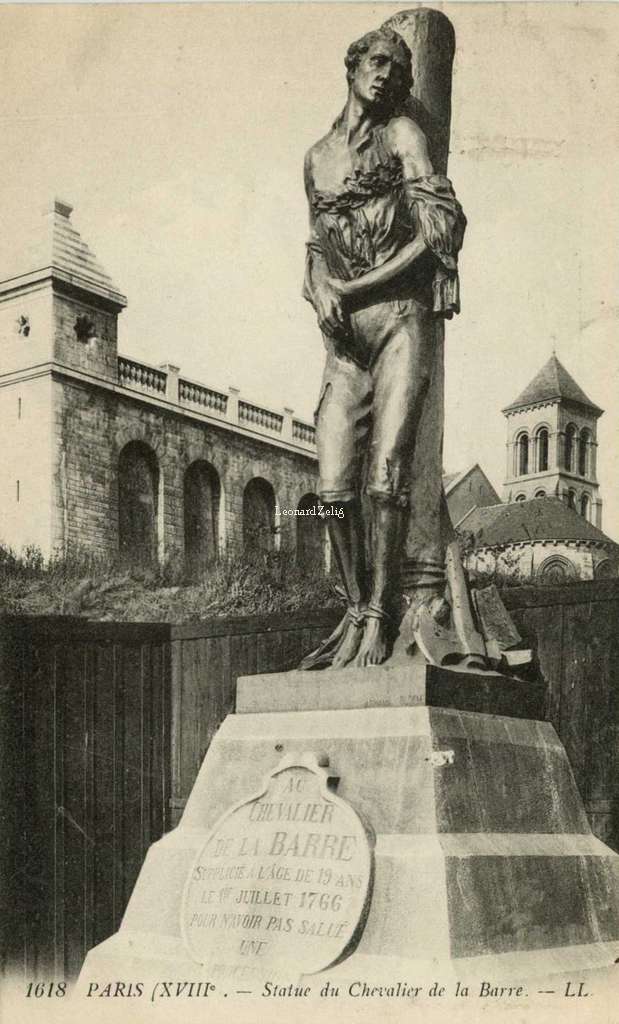 1618 - PARIS - Statue du Chevalier de la Barre