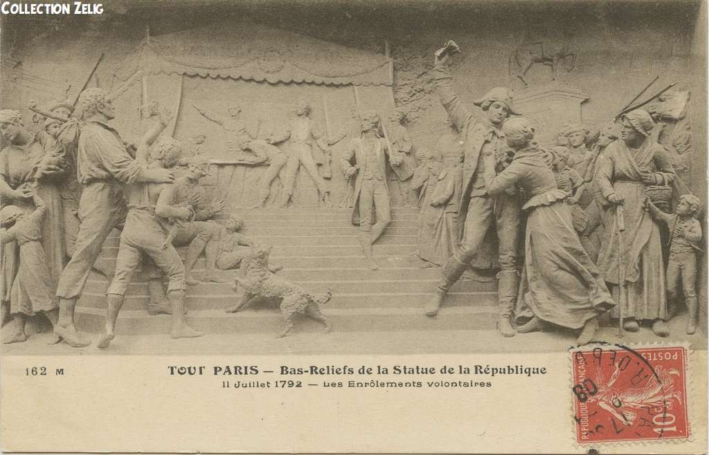 162 M - Bas-Reliefs de la Statue de la République