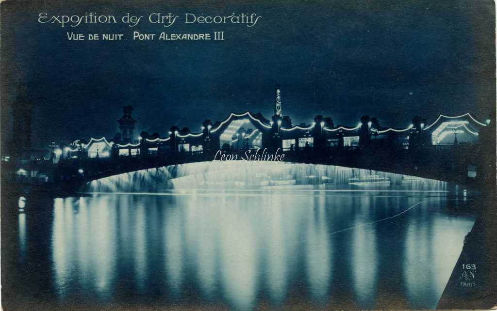 163 - Vue de nuit - Pont Alexandre III