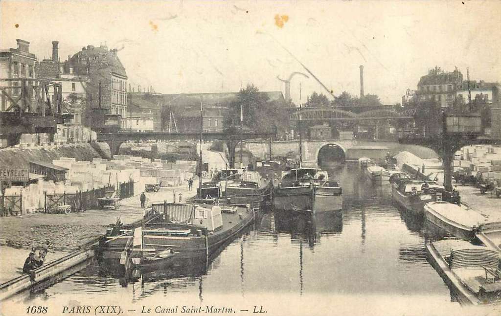 1638 - PARIS - Le Canal Saint-Martin