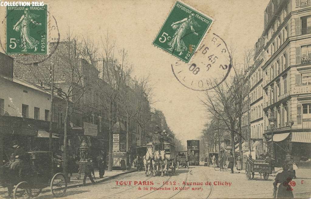 1642 - Avenue de Clichy à la Fourche