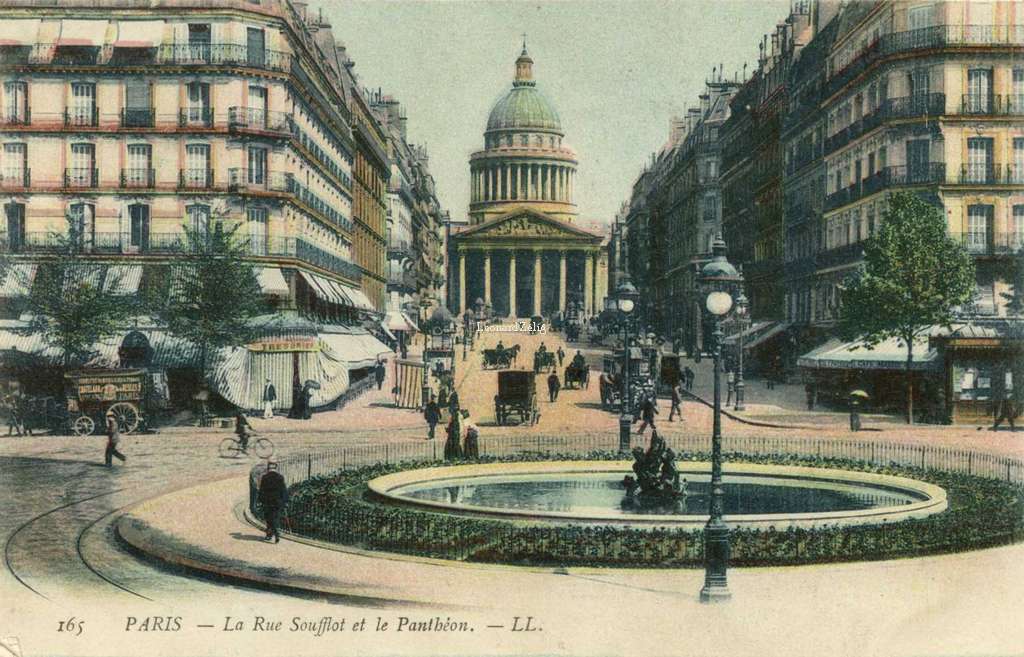 165 - PARIS - La Rue Soufflot et le Panthéon (2)