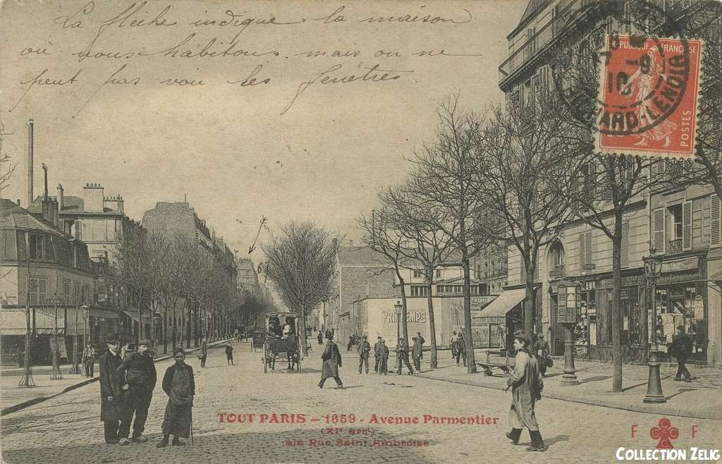 1659 - Avenue Parmentier à la Rue St-Ambroise
