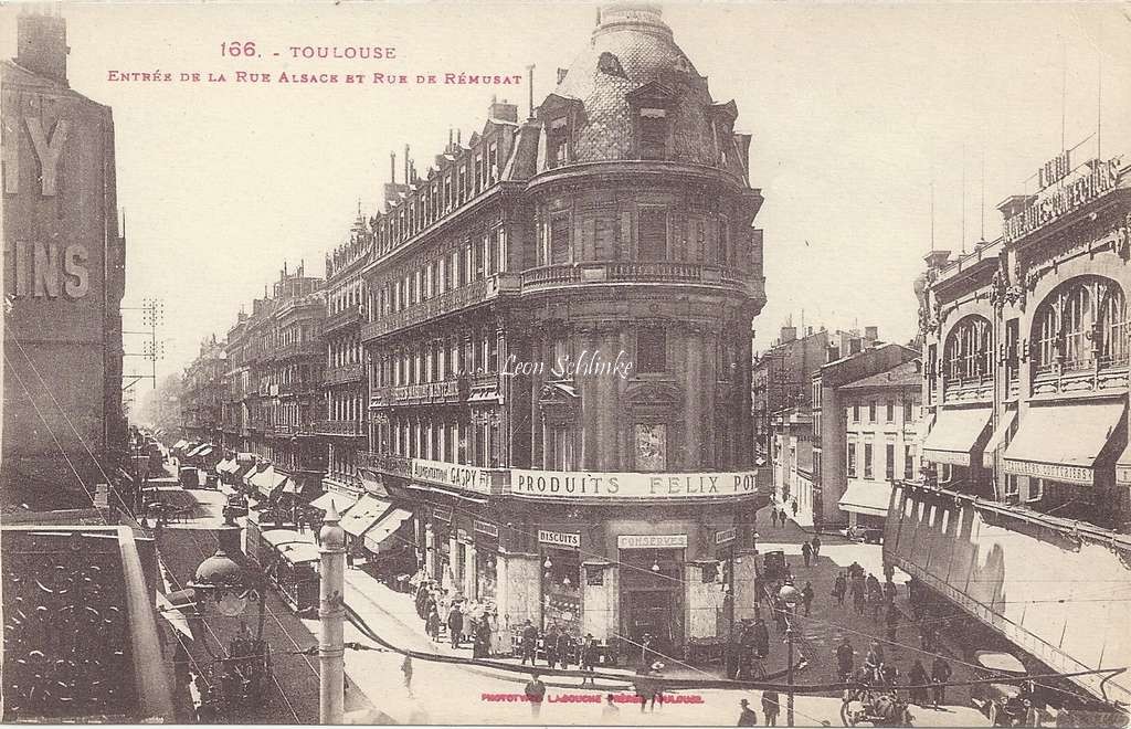 166 - Entrée de la Rue Alsace et Rue de Rémusat