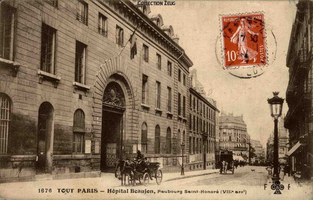 1676 - Hôpital Beaujon - Faubourg St-Honoré
