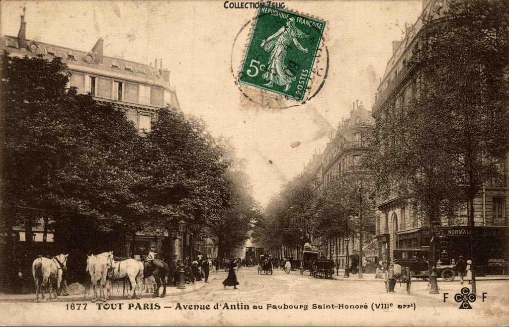 1677 - Avenue d'Antin au Faubourg St-Honoré