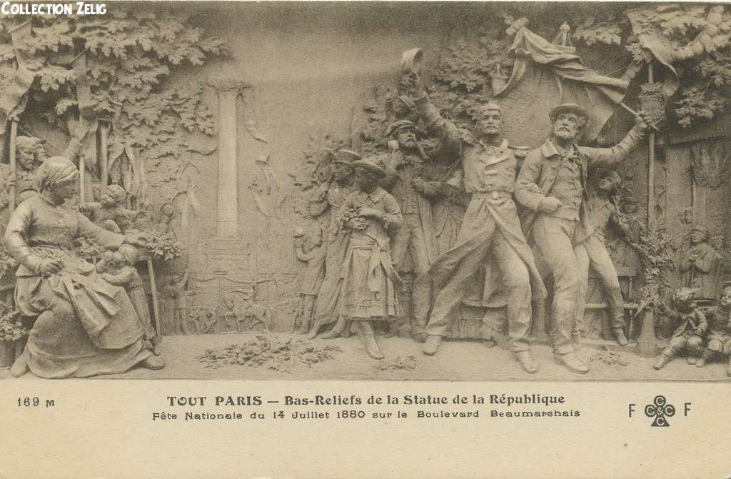 169 M - Bas-Reliefs de la Statue de la République