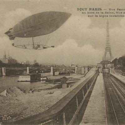 172 M - Vue panoramique de Passy au bord de la Seine ..