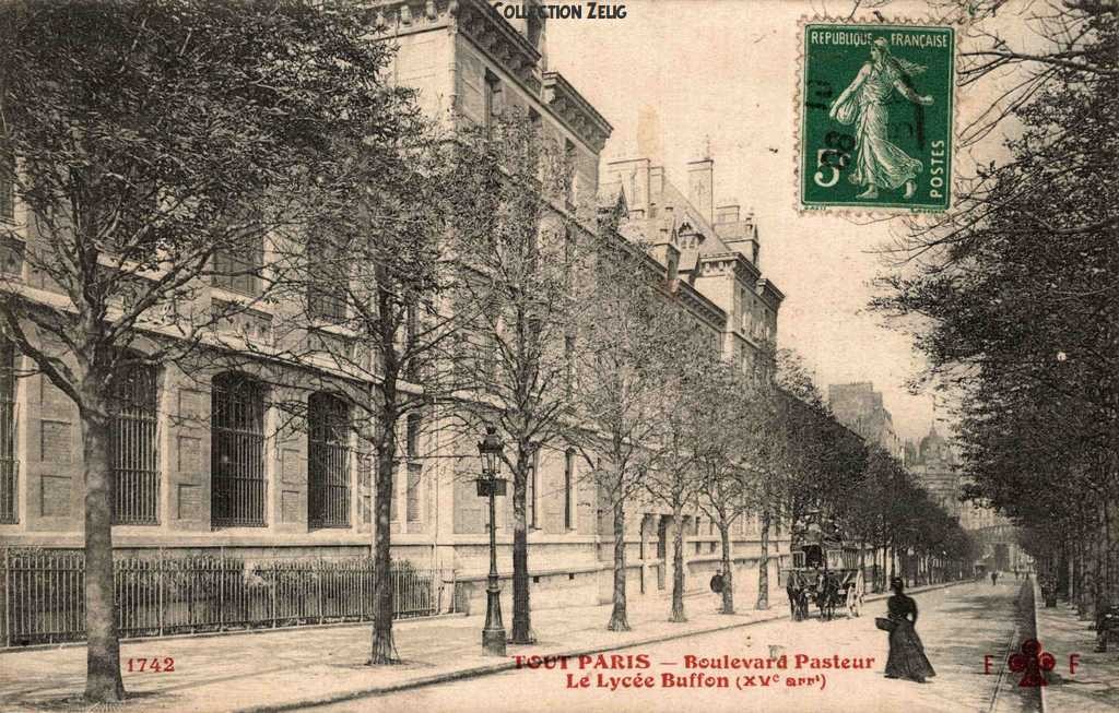 Tout Paris 1742 - Boulevard Pasteur - Le Lycée Buffon