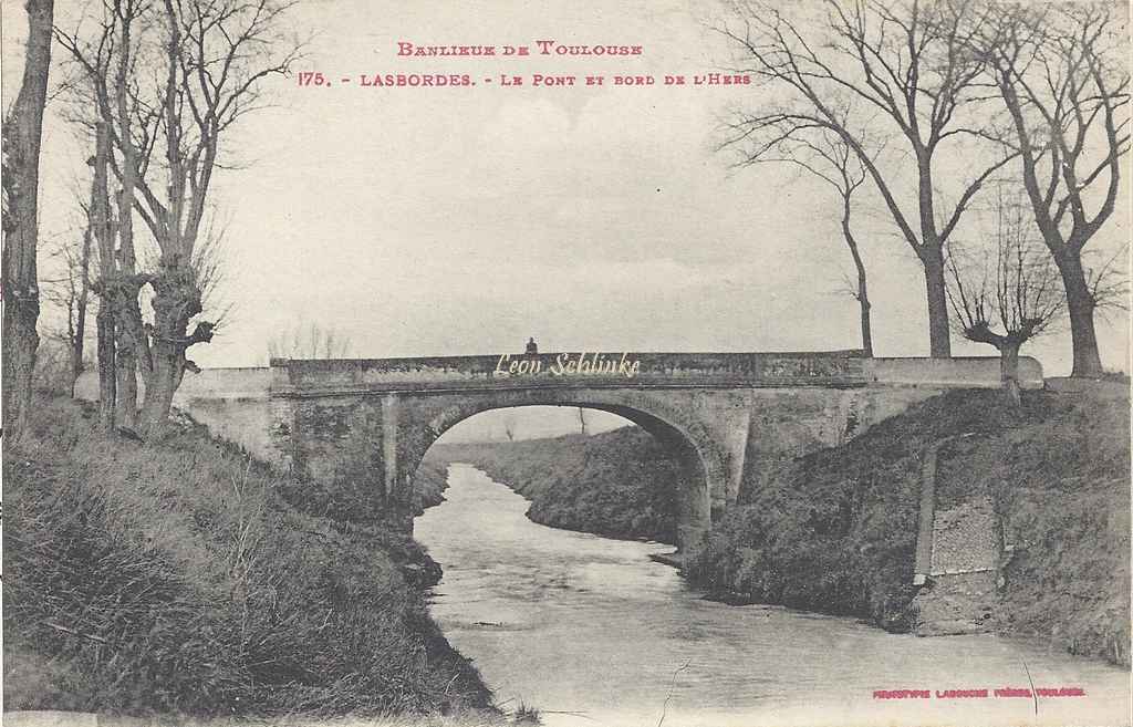 175 - Lasbordes - Le Pont et bord de l'Hers