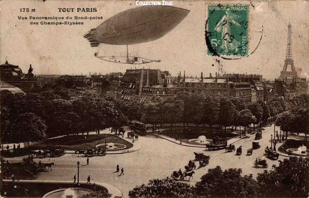 175 M - Vue panoramique du Rond-point des Champs-Elysées