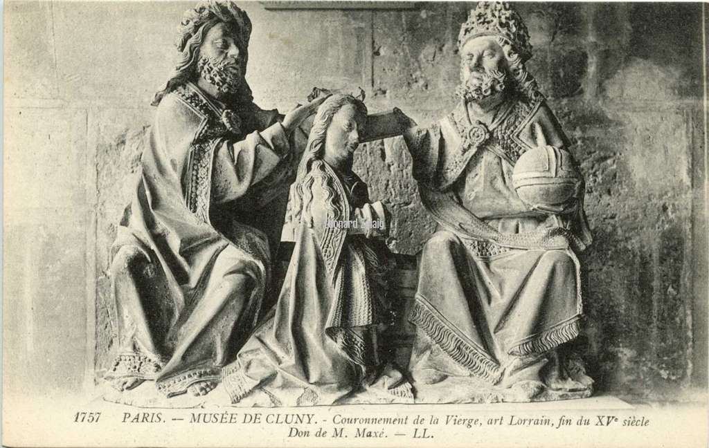 1757 - PARIS - Musée de Cluny - Cournnement de la Vierge, art Lorrain