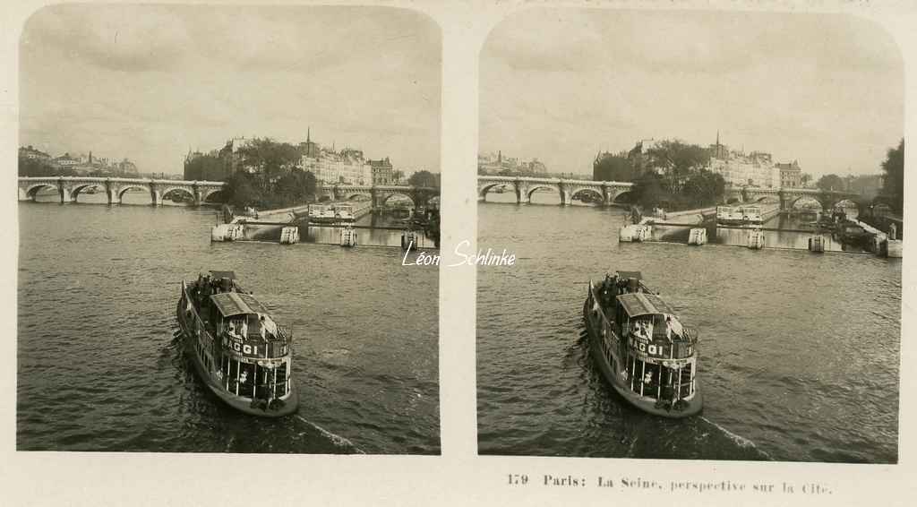 179 - Paris - La Seine, perspective sur la Cité