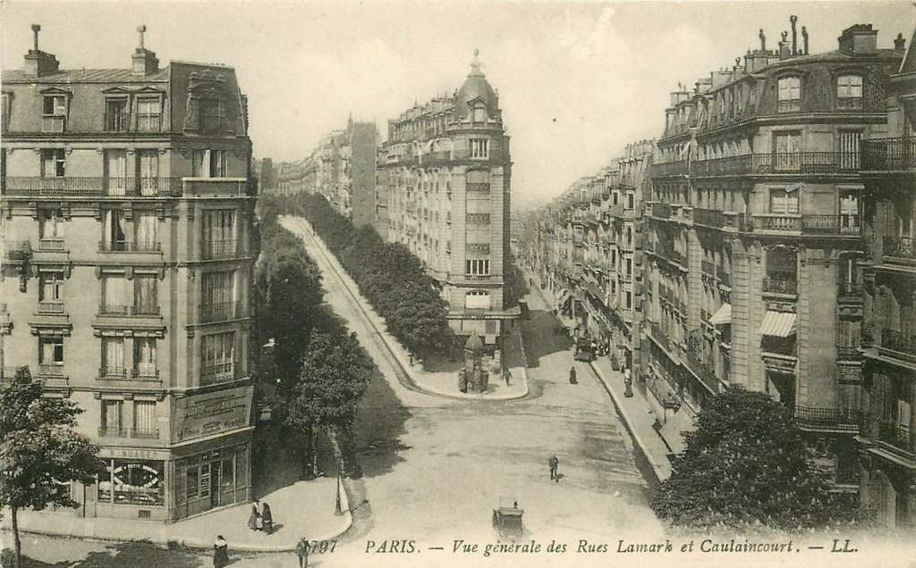 1797 - PARIS - Vue générale des Rues Lamarck et Caulaincourt