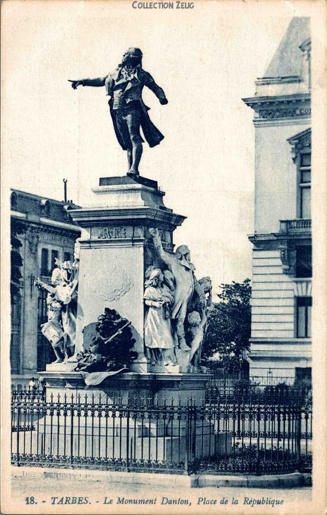 18 - Le Monument de Danton - Place de la République