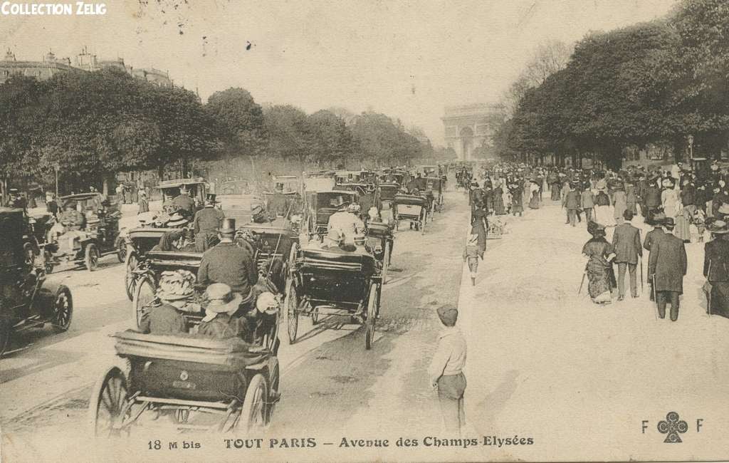 18 M bis - Avenue des Champs-Elysées (c'est l'av. du Bois de Boulogne)