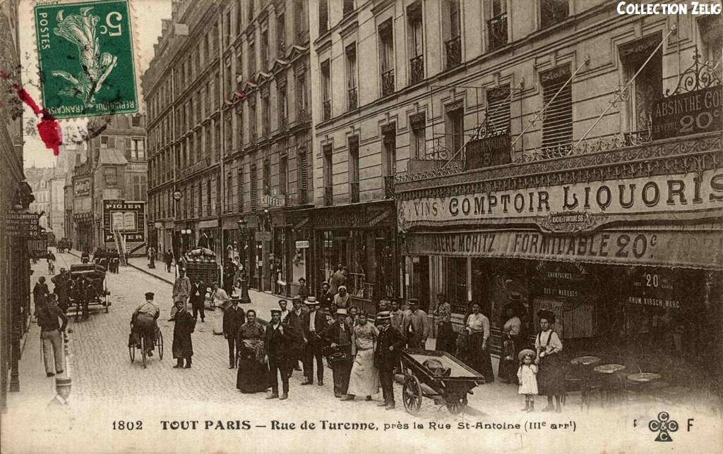 1802 - Rue de Turenne près la Rue St-Antoine
