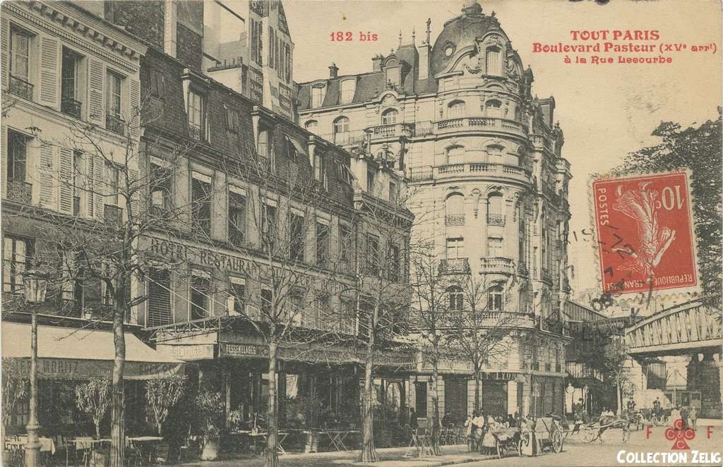 182 bis - Boulevard Pasteur à la Rue Lecourbe