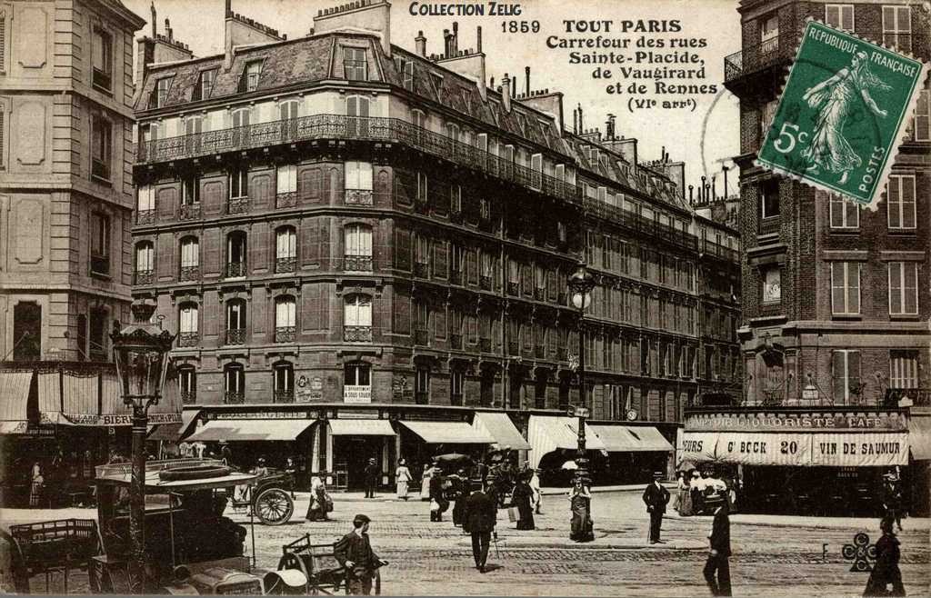 1859 - Carrefour des Rues Ste-Placide, de Vaugirard et de Rennes