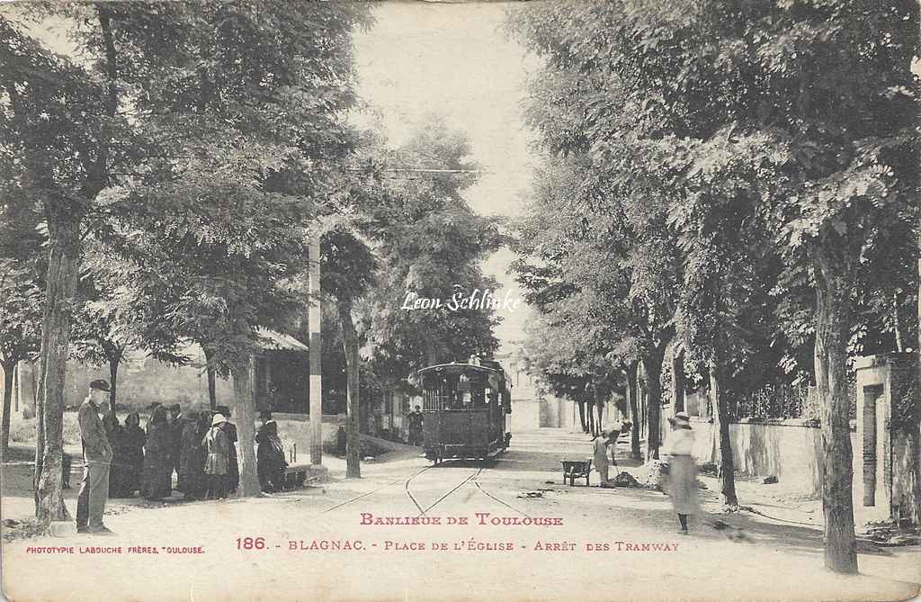 186 - Blagnac - Place de l'Eglise - Arrêt des Tramway