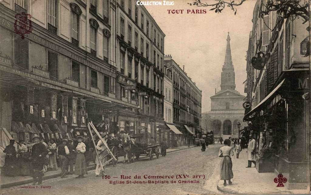 186 - Rue du Commerce, église St-Jean-Baptiste-de-Grenelle