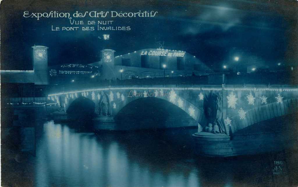186 - Vue de nuit, le Pont des Invalides