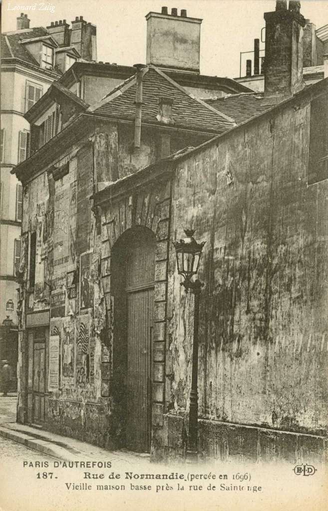 187 - Rue de Normandie (percée en 1696)