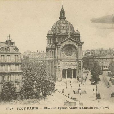 1874 - Place et Eglise Saint-Augustin