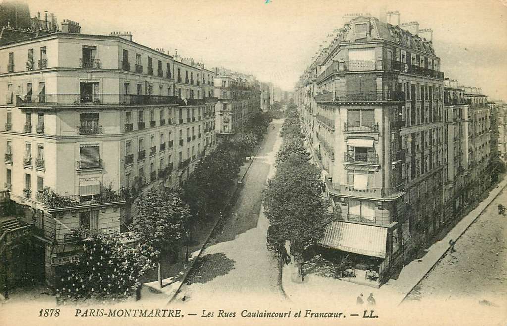 1878 - PARIS - Les Rues Caulaincourt et Francoeur